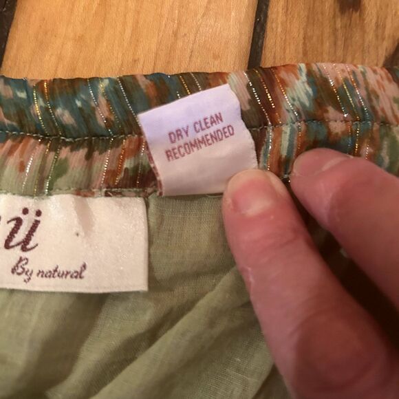 Anu by Natural Vintage 90s / Y2k Multicolor Skirt-Sz XL-Boho-READ-Peasant - Picture 7 of 10